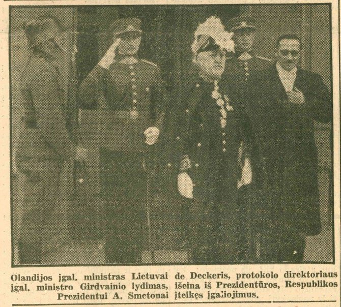 Vidmanto Purlio nuotr./Leenertas de Deckeris. 1939-05-25, „Lietuvos aidas“