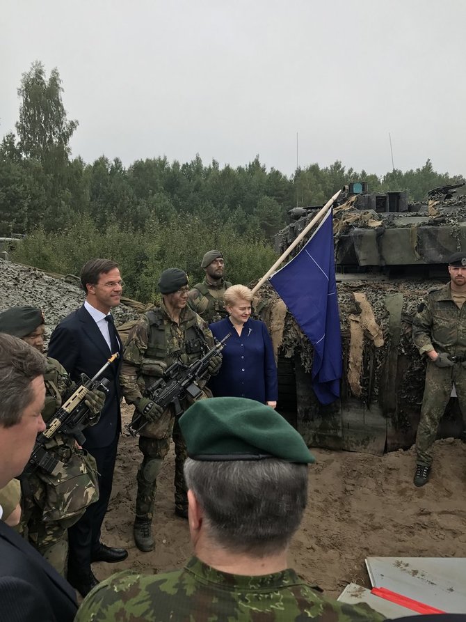 Vidmanto Purlio archyvo nuotr./M.Rutte ir D.Grybauskaitė Rukloje 2017 m. rugpjūtį