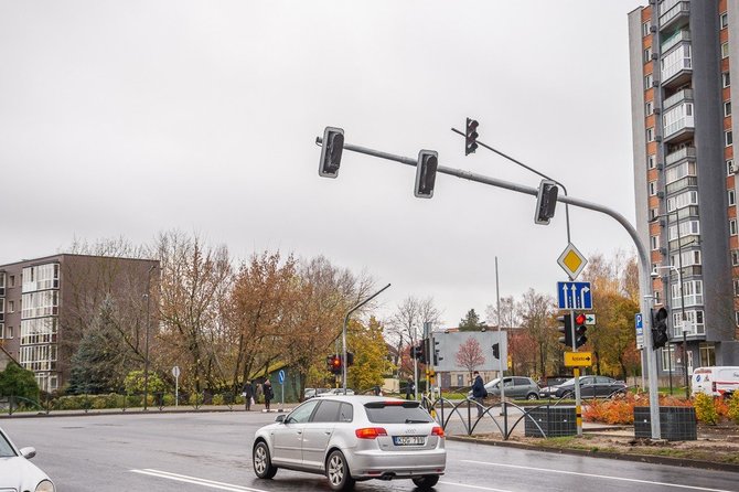 Rimvydo Ančerevičiaus/„Jūsų Panevėžys“ nuotr./Šviesoforai Panevėžyje