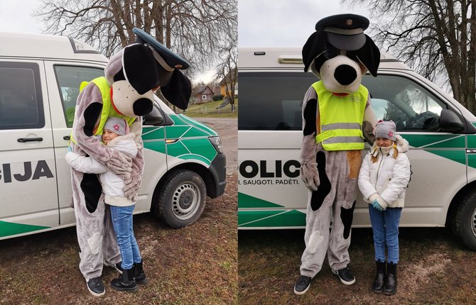 Alytaus apskr. VPK nuotr./Septynmetė Miglė ypatingų sulaukė svečių