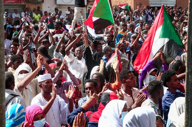 AFP/„Scanpix“ nuotr./Protestai Sudane