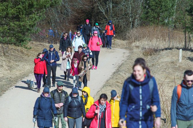 Organizatorių nuotr./Tytuvėnų žygis'22 su Gjensidige