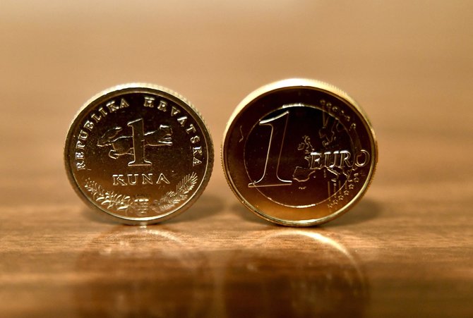 AFP/„Scanpix“ nuotr./Kroatiška kuna, euras
