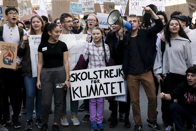 Imago / Scanpix nuotr./Greta Thunberg proteste