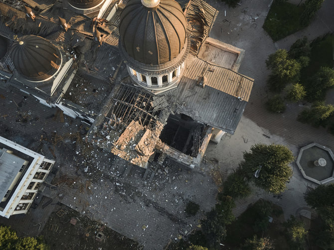 „Scanpix“/AP nuotr./Sugriauta Odesos katedra