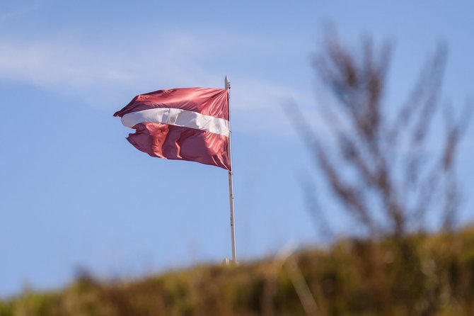 GINTS IVUSKANS / AFP/ Latvijos vėliava