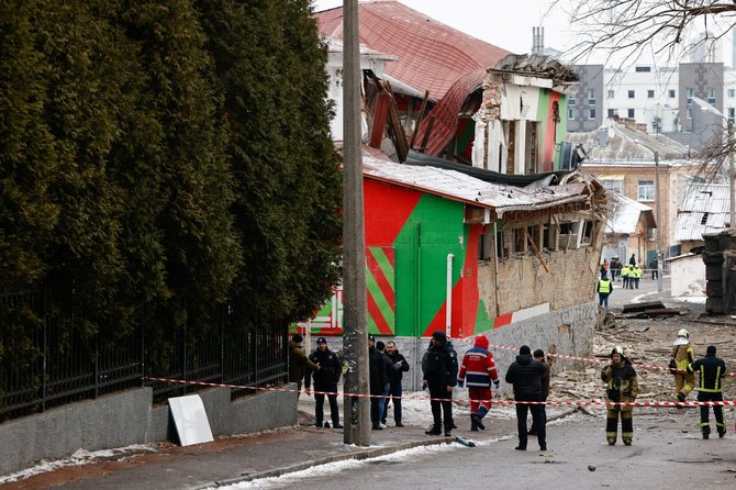 REUTERS/ Rusija raketomis apšaudė Ukrainą