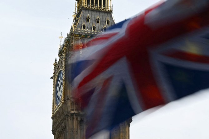 „AFP“/„Scanpix“/Jungtinės Karalystės vėliava
