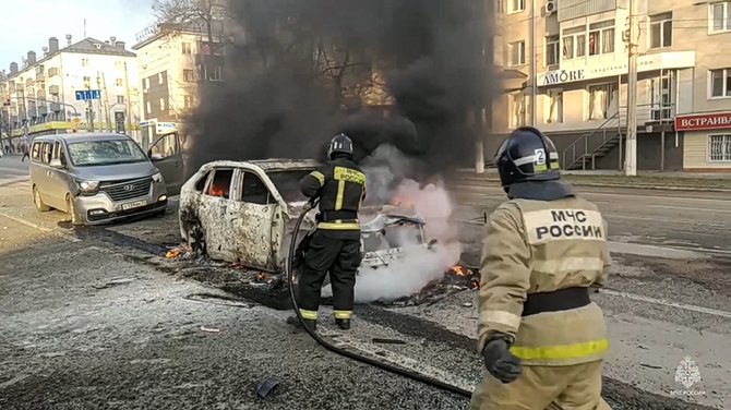 „AP“/„Scanpix“/Rusijos atakos padariniai Ukrainoje