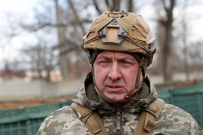„Reuters“/„Scanpix“/Ukrainos sausumos pajėgų vadas Oleksandras Pavliukas