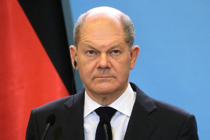 Vokietijos kancleris Olaf Scholz aplanko Lenkiją. / Fot.Tedi/Newspix.Pl / ZUMAPRESS.com