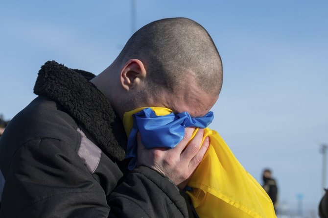 Penkiasdešimtasis ukrainiečių karo belaisvių mainai su Rusija. / Pool /Ukrainian Presidentia / ZUMAPRESS.com