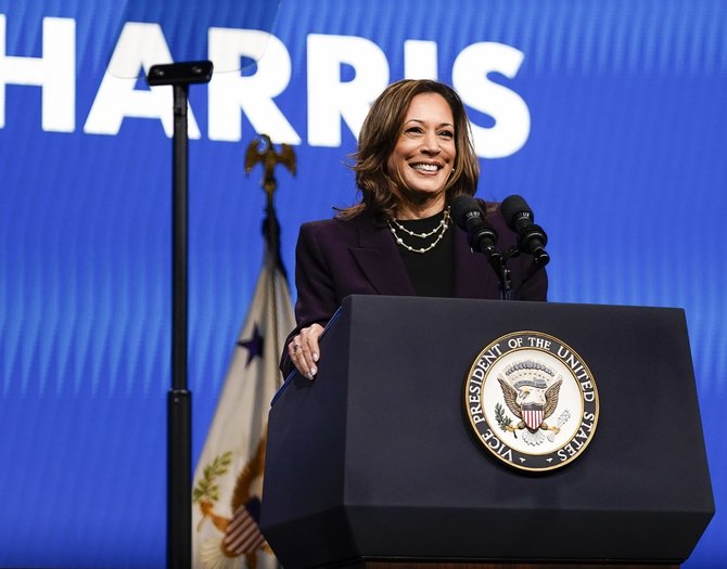 „Zuma press“/„Scanpix“/JAV viceprezidentė Kamala Harris