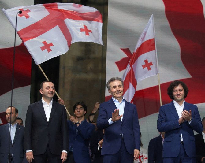 Sakartvelo valdančioji partija / Irakli Gedenidze / REUTERS