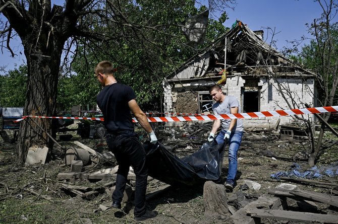 Rusijos karas Ukrainoje: Zaporizhzhia bombardavimas. / Dmytro Smolienko / ZUMAPRESS.com