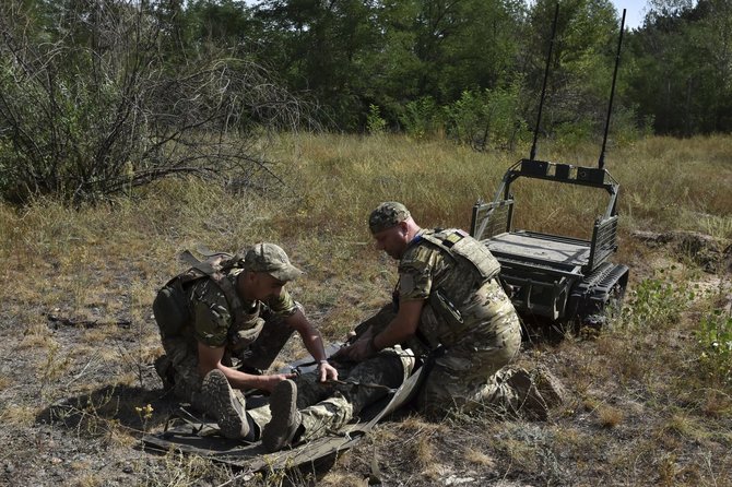 Rusijos ir Ukrainos karas vyksta. / Andriy Andriyenko / AP