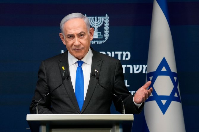 Izraelio ministras pirmininkas Benjaminas Netanyahu / Ohad Zwigenberg / via REUTERS