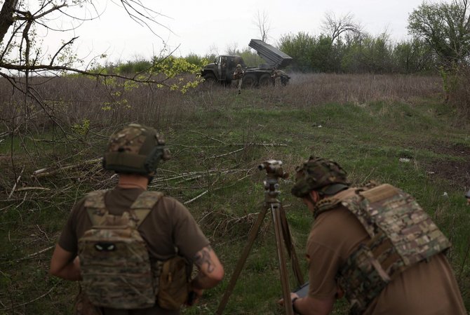 Karas Ukrainoje / ANATOLII STEPANOV / AFP