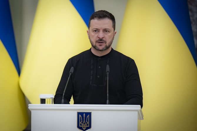 Volodymyras Zelenskis / Ukraine Presidency/Ukrainian Pre / ZUMAPRESS.com