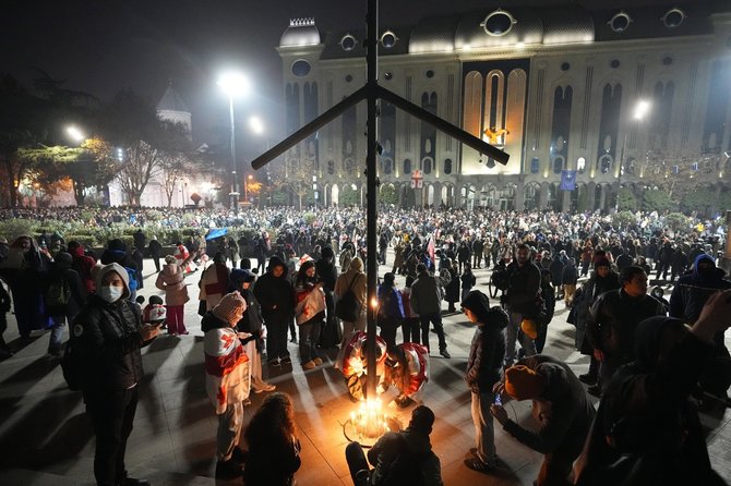 Protestai Sakartvele / Pavel Bednyakov / AP