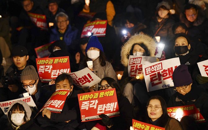 Protestai Pietų Korėjoje / IMAGO/Matrix Images / Kwak Kyung-Keun / IMAGO/Matrix Images