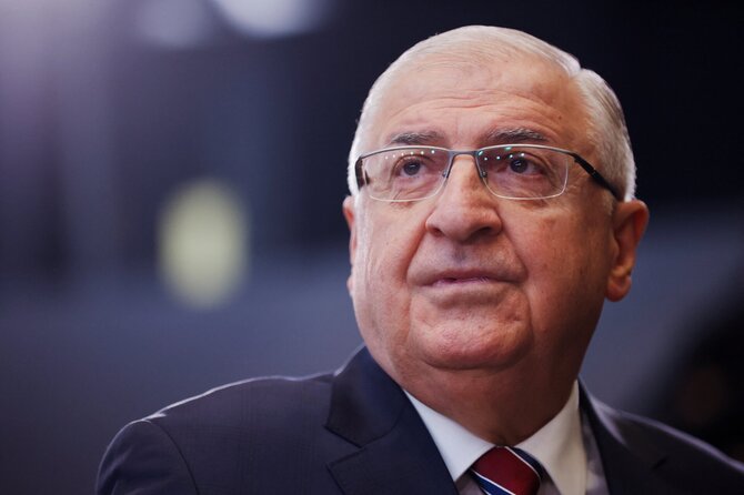 Turkų gynybos ministras Yasaras Guleras / JOHANNA GERON / REUTERS