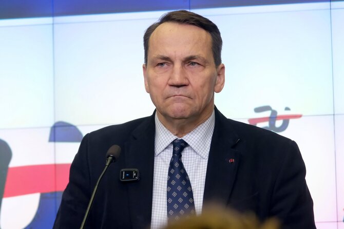 Lenkijos užsienio reikalų ministras Radoslawas Sikorskis / Fot.Tedi/Newspix.Pl / ZUMAPRESS.com