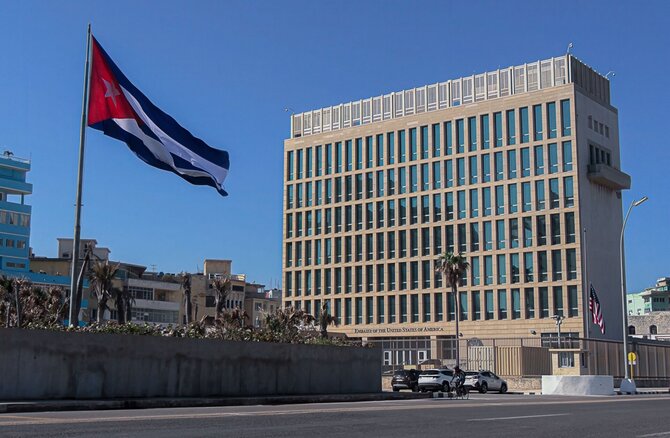 JAV ambasada Havanoje / MAYLIN ALONSO / AFP
