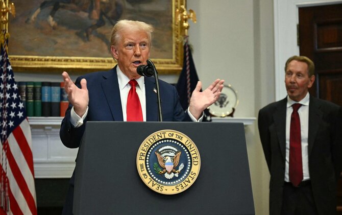 JAV prezidentas Donaldas Trumpas / JIM WATSON / AFP