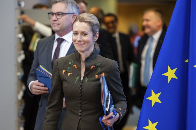 ES užsienio politikos vadovė Kaja Kallas / Geert Vanden Wijngaert / AP