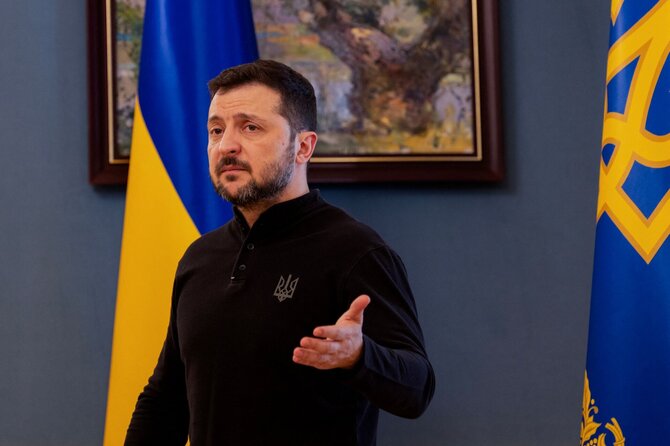 Volodymyras Zelenskis / TETIANA DZHAFAROVA / AFP