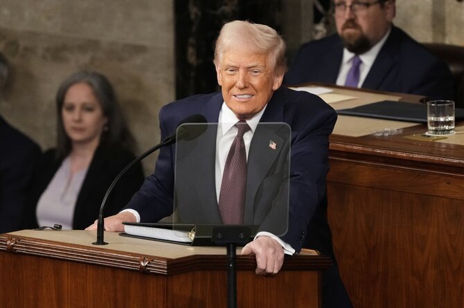 Jungtinių Valstijų prezidentas Donaldas Trumpas / Ben Curtis / AP