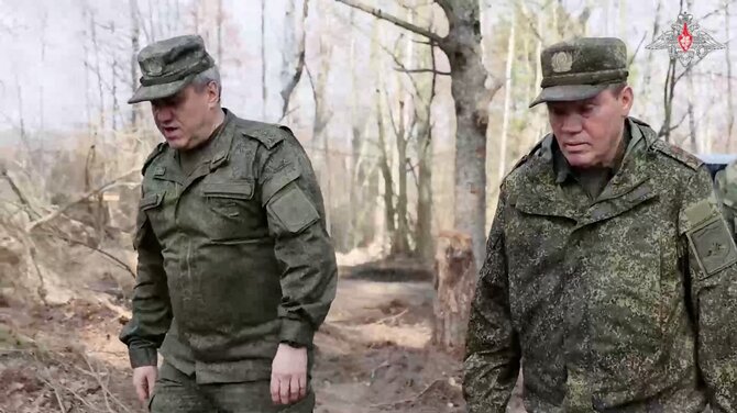 Rusijos kariuomenės vadas Kursko srityje / Russian Defence Ministry / via REUTERS