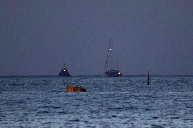 Laivas „Madleen“ / JACK GUEZ / AFP
