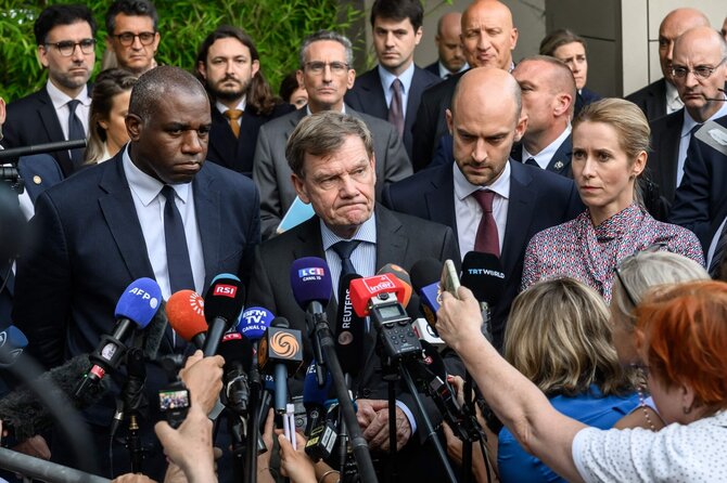 Europos galybių užsienio reikalų ministrų susitikimas Ženevoje  / FABRICE COFFRINI / AFP