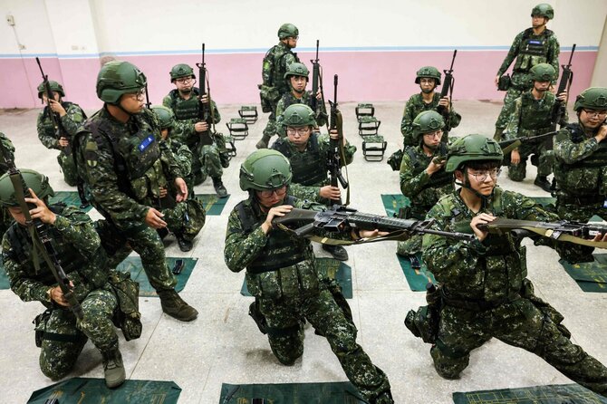 Taivano karinės pratybos / I-HWA CHENG / AFP
