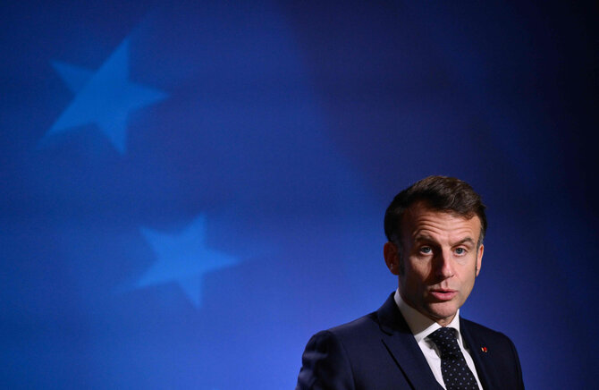 Emmanuelis Macronas / JOHN THYS / AFP
