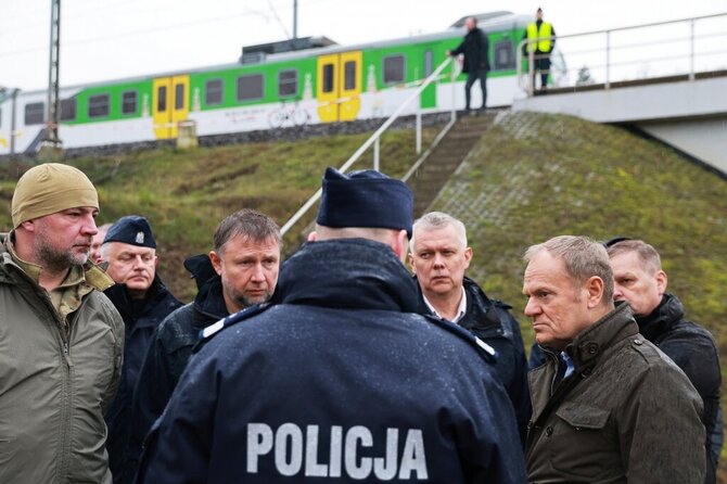 Geležinkelių sabotažas Lenkijoje / / AP