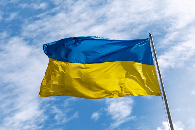 Ukrainos vėliava / Matthias Balk / dpa/picture-alliance