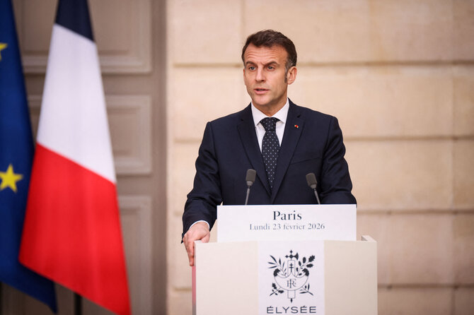 Emmanuelis Macronas / THOMAS PADILLA / AFP