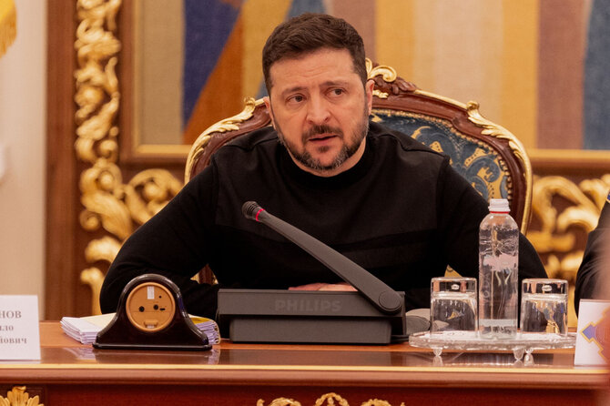 Volodymyras Zelenskis / TETIANA DZHAFAROVA / AFP