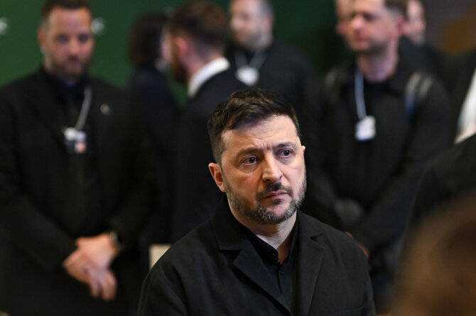 Volodymyras Zelenskis / FABRICE COFFRINI / AFP