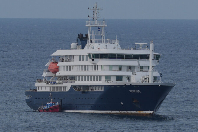 AP/ „Scanpix“/Kruizinis laivas „MV Hondius“