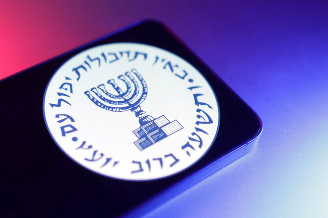 Izraelio žvalgybos agentūros logotipas / Dado Ruvic / REUTERS