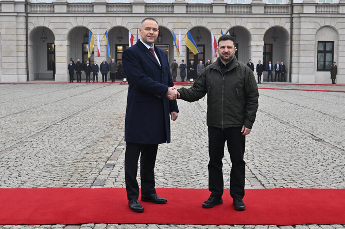 „Zumapress“/„Scanpix“/Karolis Nawrockis, Volodymyras Zelenskis