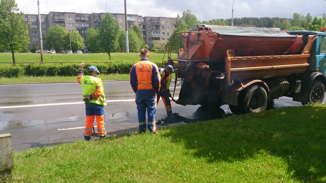 UAB Kerista Laisvės pr. kelių taisymo darbai