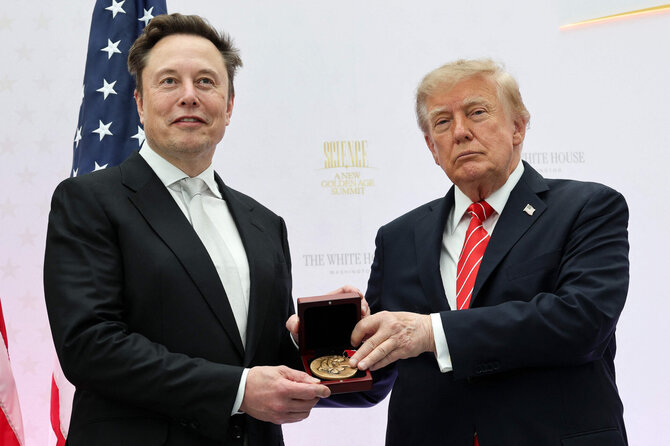 AFP/ „Scanpix“/Elonas Muskas, Donaldas Trumpas
