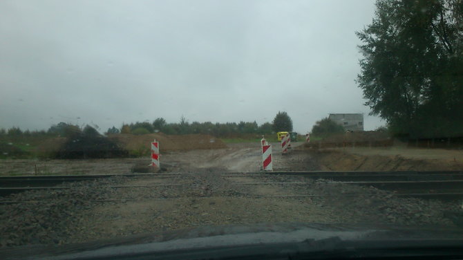 Geležinkelio pervažos ruožas prie Šumsko pl.