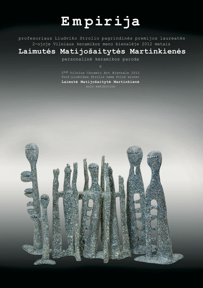prof.L.Strolio premijos laureatės 2012 metais L. Matijošaitytės - Martinkienės parodos afiša