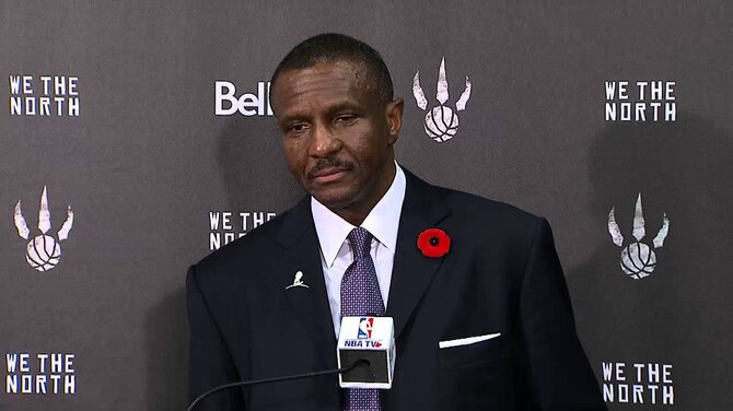 VIDEO kadras: Dwane'o Casey interviu po pirmų NBA rungtynių